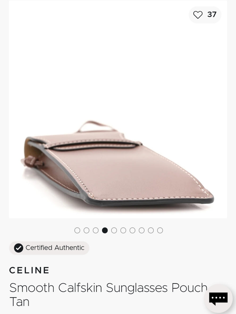 Celine Smooth Calfskin Sunglass Pouch - Picture 3 of 4